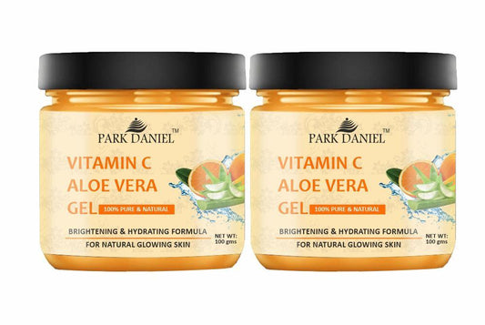 Park Daniel Vitamin C Aloe Vera Extract Gel For Skin Brightening, Hydrating and Natural Glowing 100 grams